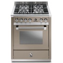 Aragaz Steel Ascot, 70X60cm, 4 arzatoare, cuptor electric multifunctional, timer, aprindere electronica, gri nisip