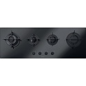 Aragaz Tecnogas P1X66M4VC, 60 cm, gaz, 4 arzatoare, grill, otel inoxidabil