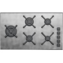 Aragaz Tecnogas P1X66M4VC, 60 cm, gaz, 4 arzatoare, grill, otel inoxidabil