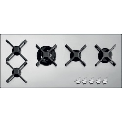 Plita incorporabila Barazza Select Plus, 90 cm, plita gaz, 5 arzatoare, sistem siguranta Stop-Gaz, inox