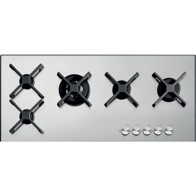 Aragaz Tecnogas P1X66M4VC, 60 cm, gaz, 4 arzatoare, grill, otel inoxidabil