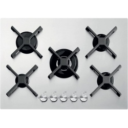 Plita incorporabila Barazza Select Plus Flat, 60 cm, plita gaz, 4 arzatoare, sistem siguranta Stop-Gaz, inox