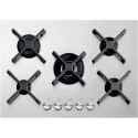 Aragaz Tecnogas P1X66M4VC, 60 cm, gaz, 4 arzatoare, grill, otel inoxidabil