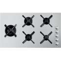 Plita incorporabila Barazza Select Plus Flat, 90 cm, plita gaz, 5 arzatoare, sistem siguranta Stop-Gaz, inox