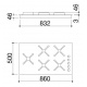 Aragaz Tecnogas P1X66M4VC, 60 cm, gaz, 4 arzatoare, grill, otel inoxidabil