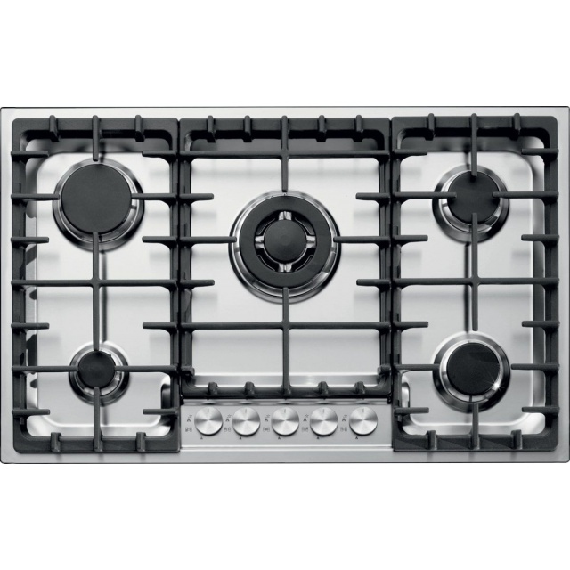Plita incorporabila Barazza Officina, 60 cm, plita gaz, 4 arzatoare, sistem siguranta Stop-Gaz, inox