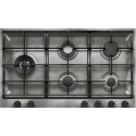 Plita incorporabila Barazza B_Free 1PBFV95, 90 cm, plita gaz, 5 arzatoare, aprindere electronica, sistem Stop-Gaz, inox vintage