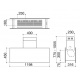 Hota decorativa Barazza Unique, 120 cm, 1 motor, 800 m3/h,3 viteze + booster, inox vintage