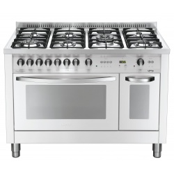 Aragaz Lofra Special120 PD126GV+E/2CI, gaz, 120X60cm, 7 arzatoare, 2 cuptoare, grill electric, timer, inox