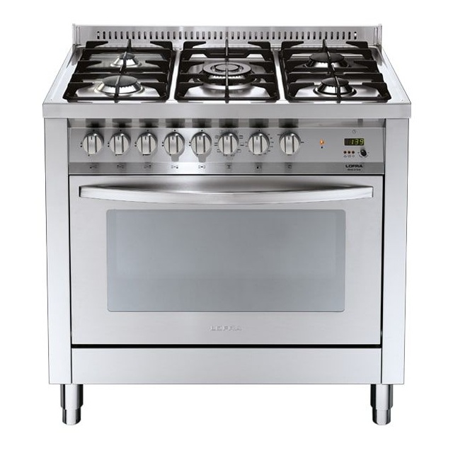 Aragaz Lofra Special90 PG96MF/CI, gaz, 90x60cm, 5 arzatoare, grill electric, aprindere electronica, timer, inox