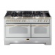 Aragaz Lofra Dolcevita RRD156MFT+MFT/AEOV, 150x60cm, gaz+inductie, 7 arzatoare, grill, rotisor, timer, cuptor dublu, rosu