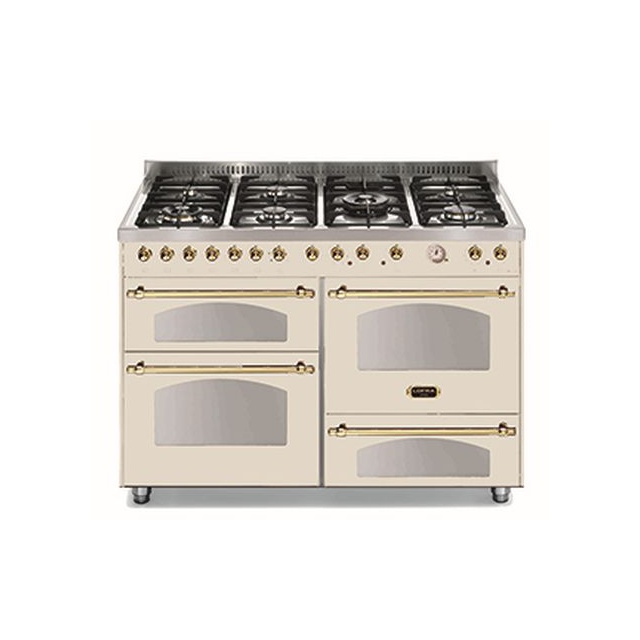 Aragaz Lofra RBI66MFT/CI, 60x60 cm, gaz, 4 arzatoare, grill, aprindere electronica, timer, crem