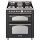 Aragaz Lofra Dolcevita90 RNM96MF2ET/CIF, 90x60cm, 5 arzatoare, 3 cuptoare, grill electric, timer, negru