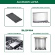 Aragaz Lofra Rainbow PBP66MFT/C, gaz, 60X60cm, 4 arzatoare, grill electric, timer, aprindere electronica, alb