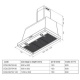 Hota decorativa Lofra Dolcevita 120 , 120 cm, 1 motor, 4 viteze, 800 m3/h, telecomanda, inox