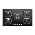 Aragaz Tecnogas P1X66M4VC, 60 cm, gaz, 4 arzatoare, grill, otel inoxidabil