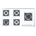 Aragaz Tecnogas P1X66M4VC, 60 cm, gaz, 4 arzatoare, grill, otel inoxidabil