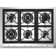 Plita profesionala cu spatii depozitare Steel Ascot A9C, 90X65 cm, 6 arzatoare, 2 sertare, aprindere electronica, negru antracit