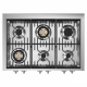 Plita profesionala cu spatii depozitare Steel Genesi G9C, 90x65 cm, 6 arzatoare, 2 sertare, aprindere electronica, inox