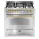Aragaz Lofra RBI66MFT/CI, 60x60 cm, gaz, 4 arzatoare, grill, aprindere electronica, timer, crem