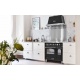 Set Aragaz Lofra Dolcevita RNMD96MFTE/5i/CH, 90x60cm, gaz, 5 zone inductie, grill +Splash Back 90+Hota Dolcevita 90, negru mat