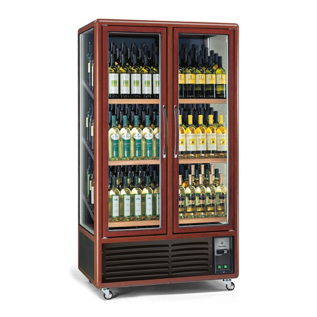 Vitrina de vinuri Tecfrigo ENOTEC 680 1TV, capacitate 680 l, temperatura +5/+18°C, maro