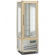 Vitrina frigorifica de cofetarie Tecfrigo Snelle 350 RBT BIS, capacitate 350 l, temperatura +5/-18°C, argintiu/auriu