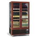 Vitrina de vinuri Tecfrigo ENOTEC 681 3TV,capacitate 680 l, temperatura +5/+9/+18°C, finisaj de lemn nuc