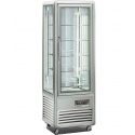Vitrina frigorifica de cofetarie Tecfrigo Snelle 350 Q Cioccolato, capacitate 350 l, temperatura +14/+16°C, argintiu