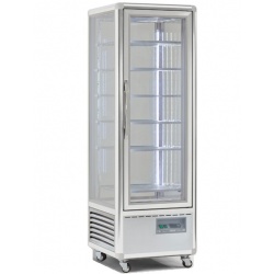 Vitrina frigorifica de cofetarie Tecfrigo Snelle 400 GBT, capacitate 400 l, temperatura -5/-18°C, argintiu