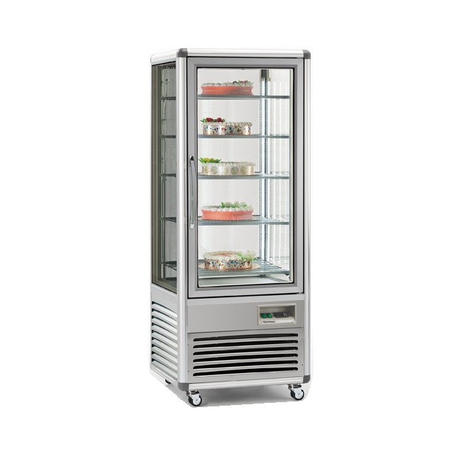 Vitrina frigorifica de cofetarie Tecfrigo Snelle 505 GBT, capacitate 500 l, temperatura -5/-18°C, argintiu