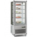 Vitrina frigorifica de cofetarie Tecfrigo Snelle 505 GBT, capacitate 500 l, temperatura -5/-18°C, argintiu