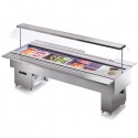 Vitrina frigorifica ingrediente ISOLA 8.0 M VT INOX, temperatura +4/+10°C, argintiu