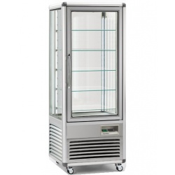 Vitrina frigorifica de cofetarie Tecfrigo Snelle 505 BTQ BIS, capacitate 500 l, temperatura +5/-18°C, argintiu
