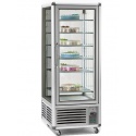 Vitrina frigorifica de cofetarie Tecfrigo Snelle 550 GBT, capacitate 550 l, temperatura -5/-18°C, argintiu