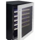 Vitrina vinuri incorporabila Tecfrigo Sommelier 80 Plus, capacitate 190 l, 2 zone temperatura +12+20/ +5+12, negru