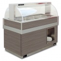 Vitrina frigorifica calda FUTURA 4 SS, temperatura +4/+10C, lemn pin