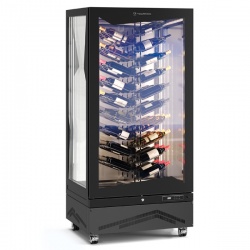 Vitrina de vinuri Tecfrigo MARILYN 650 WINE, 650 l, 114 sticle, temperatura +4/+18, lemn nuc