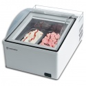 Vitrina frigorifica expunere ingrediente Tecfrigo Ice Point 2, pentru inghetata, temperatura -25 °C, alb