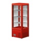 Vitrina frigorifica Tecfrigo MICRON III, capacitate 120 L, temperatura +4/+10º C, rosu