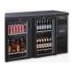 Vitrina orizontala frigorifica pentru bauturi Tecfrigo EUROBAR 4P Glass, capacitate 698 l, temperatura +4/+10 C, negru