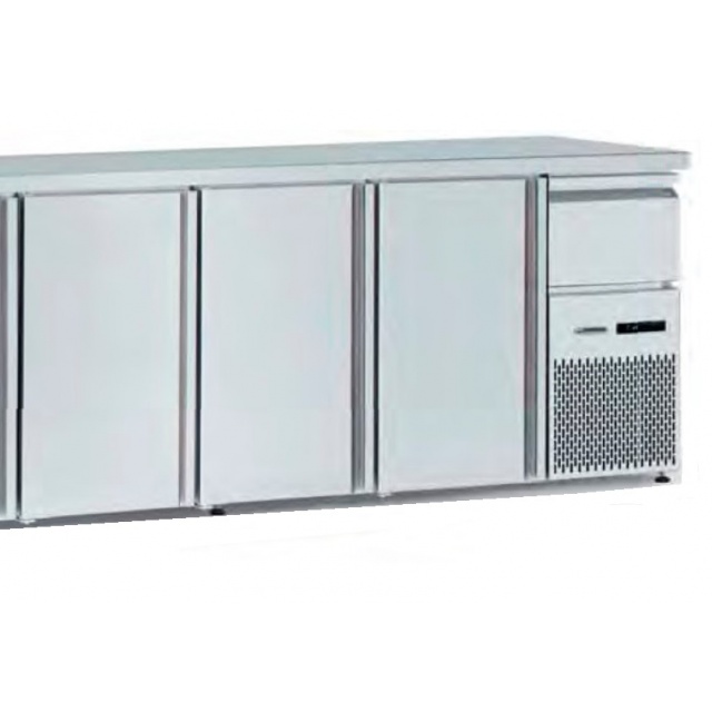 Masa rece catering Tecfrigo BBX 3V TOP, capacitate 540 l, temperatura +4/+8, argintiu