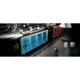 Vitrina frigorifica orizontală Tecfrigo BBX 2V TOP Glass, cu blat de lucru, capacitate 340 l, temperatura +4/+8, argintiu