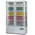 Vitrina frigorifica bauturi Tecfrigo DRINK 560 G, 2 usi, capacitate 560L, temperatura +5/+10°C, argintiu