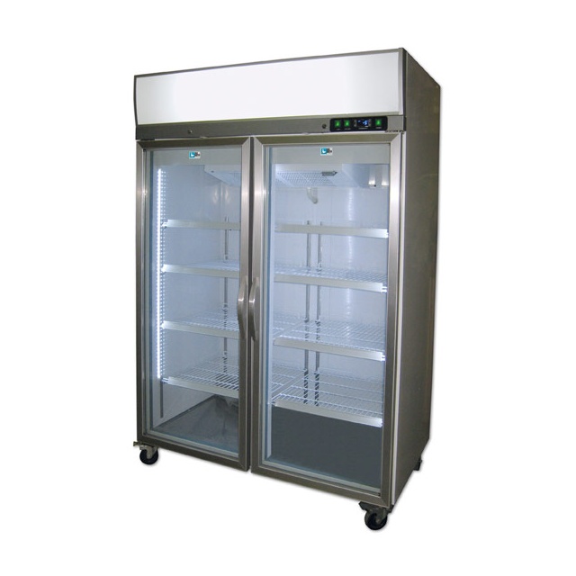 Vitrina frigorifica bauturi Tecfrigo ARTICA 580 PT, cu caseta luminoasa, capacitate 525 L, temperatura +2/+8º C, inox