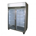 Vitrina frigorifica bauturi Tecfrigo ARTICA 580 PT, cu caseta luminoasa, capacitate 525 L, temperatura +2/+8º C, inox