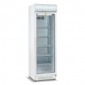 Vitrina bauturi Tecfrigo TFGC 138, cu caseta luminoasa,capacitate 372 L, temperatura +1/+10º C, alb