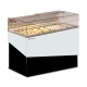 Vitrina orizontala pentru cofetarie Tecfrigo Gilda 4, 550W, temperatura +4/+10 ºC, alb/negru