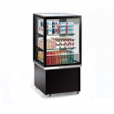 Vitrina frigorifica Tecfrigo KARINA 67 Q-SS, capacitate 255l, temperatura +6/+9 ºC, negru