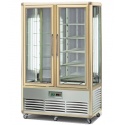 Vitrina frigorifica cofetarie Tecfrigo Snelle 700 RG, 2 usi, capacitate 700l, temperatura +4/+10 ºC, auriu/argintiu